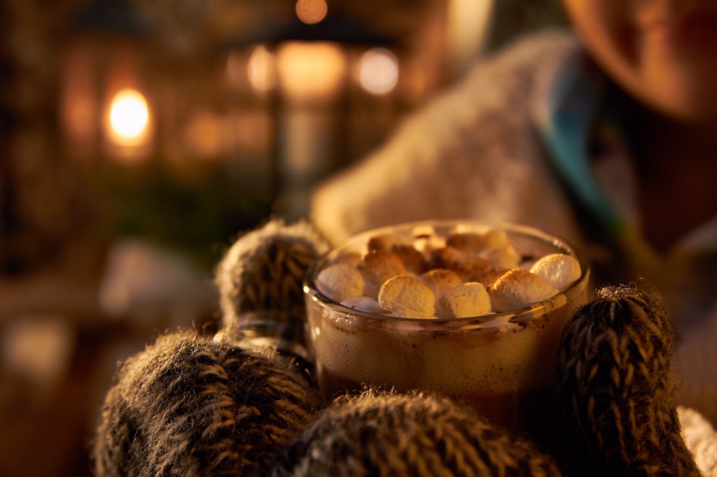 Hot chocolate with marshmallows 