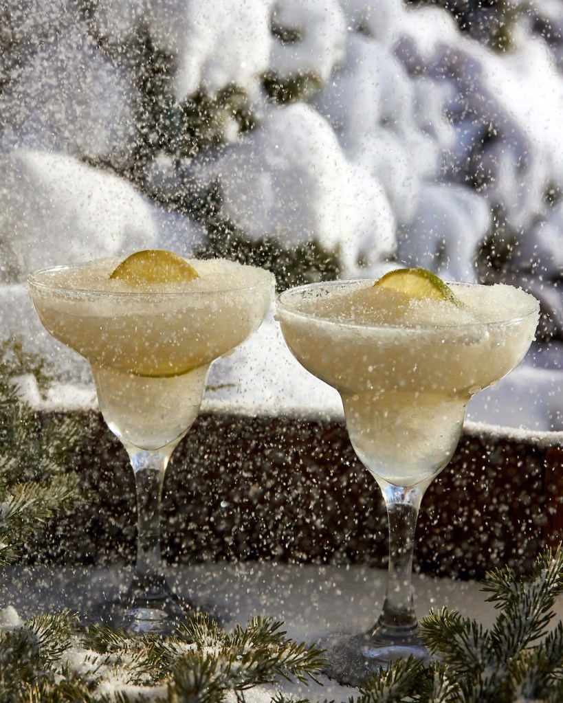 Drinks in the snow 